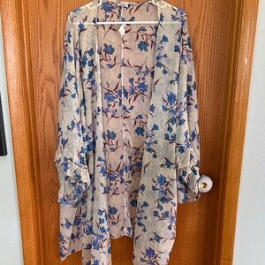 LULLA COLLECTION BY BINDYA sheer cardigan sz OS